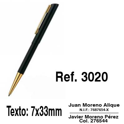 Boligrafo 3020