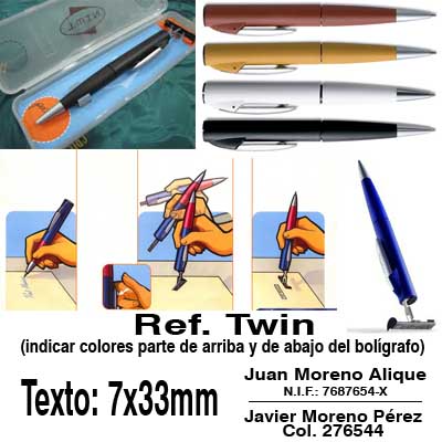 Boligrafo Twin